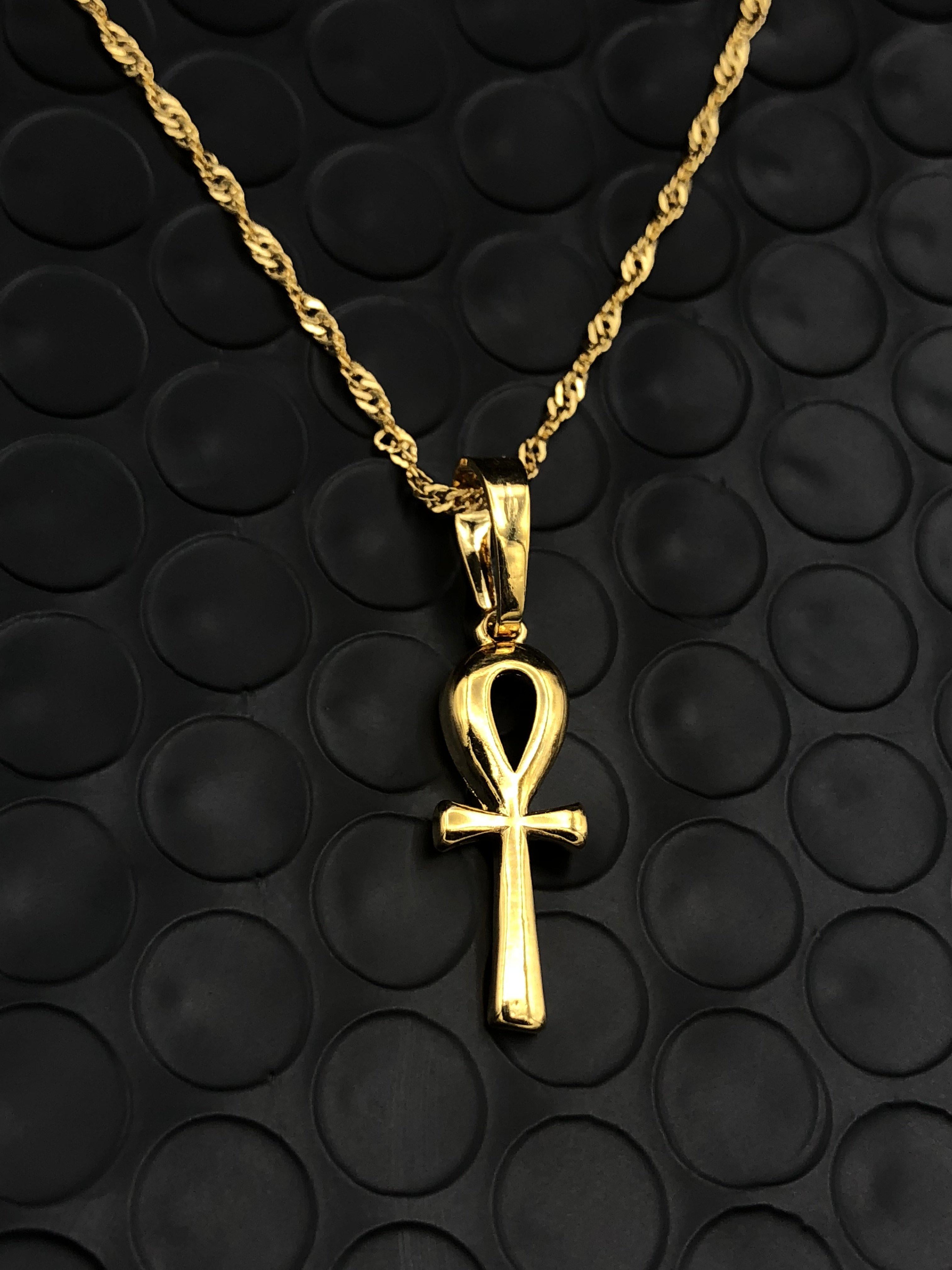 Little Ankh Gold Necklace – Ancient Aura Jewelry