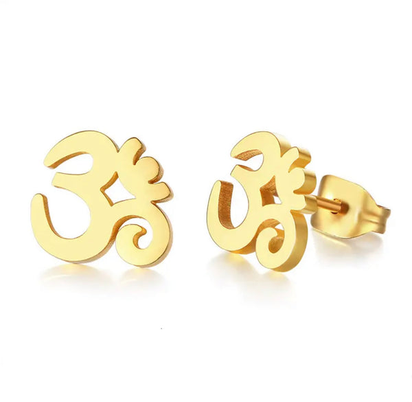 Namaste Om Earrings