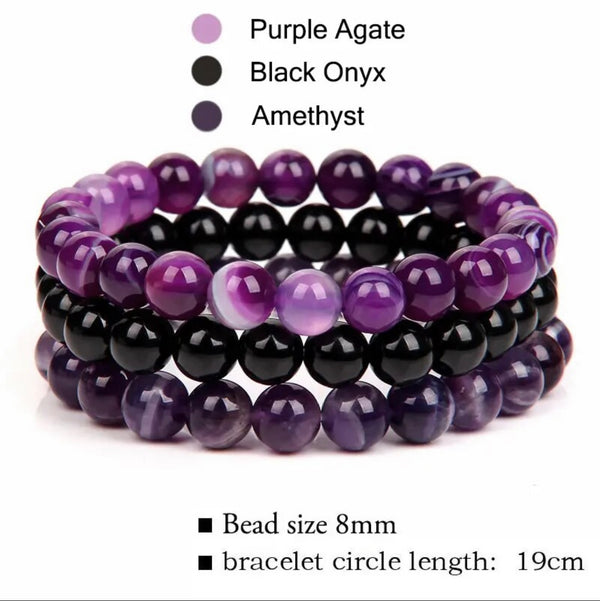 Amethyst Cyrstal Bracelet Bundle