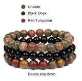 Red Turquoise Cyrstal Bracelet Bundle