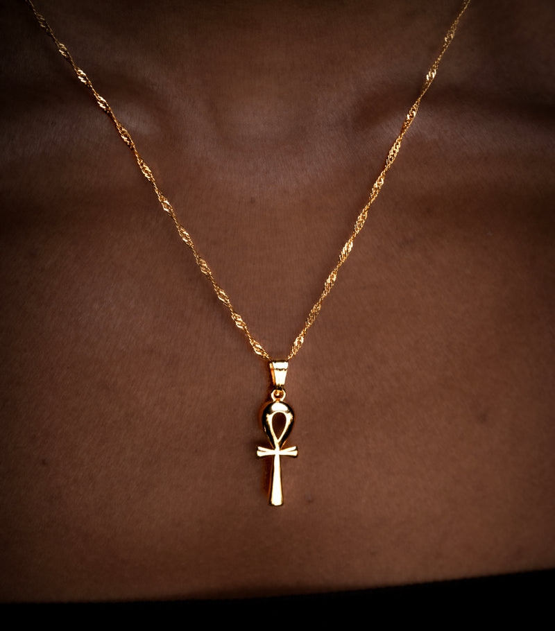 Little Ankh Gold Necklace