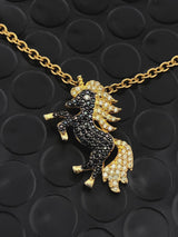 Black Unicorn Necklace