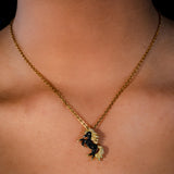 Black Unicorn Necklace