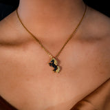 Black Unicorn Necklace