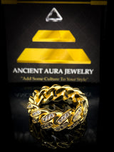 Iced Cuban Gold Ring