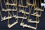 Zodiac Words Necklace