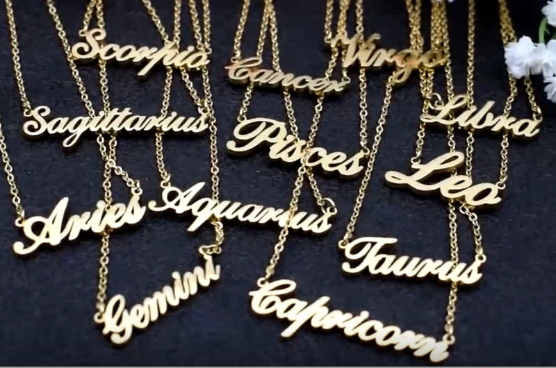 Zodiac Words Necklace