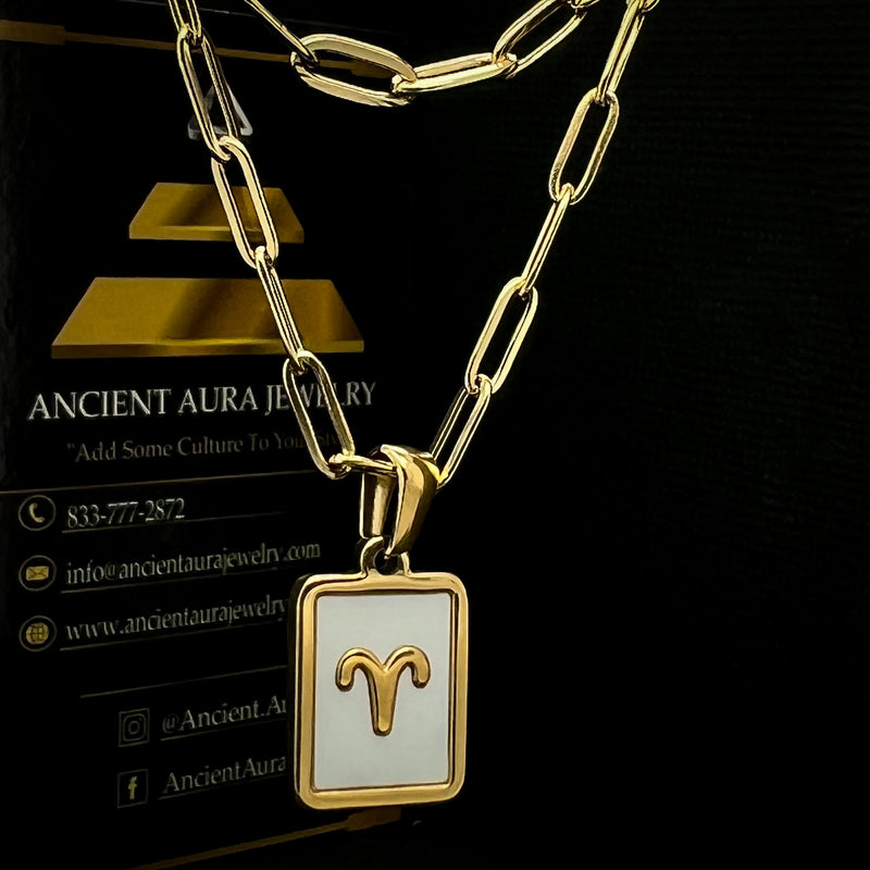 Zodiac Double Paper Clip Chain