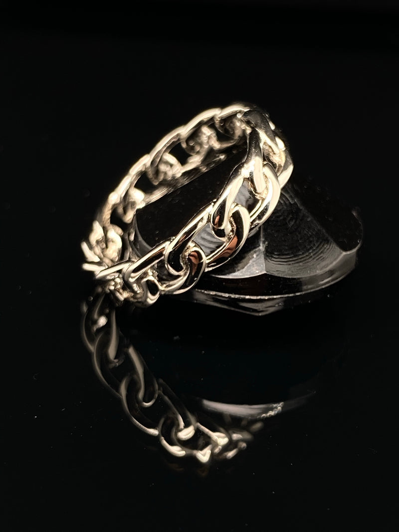 Sterling Silver / Gold Vermeil Cuban Ring