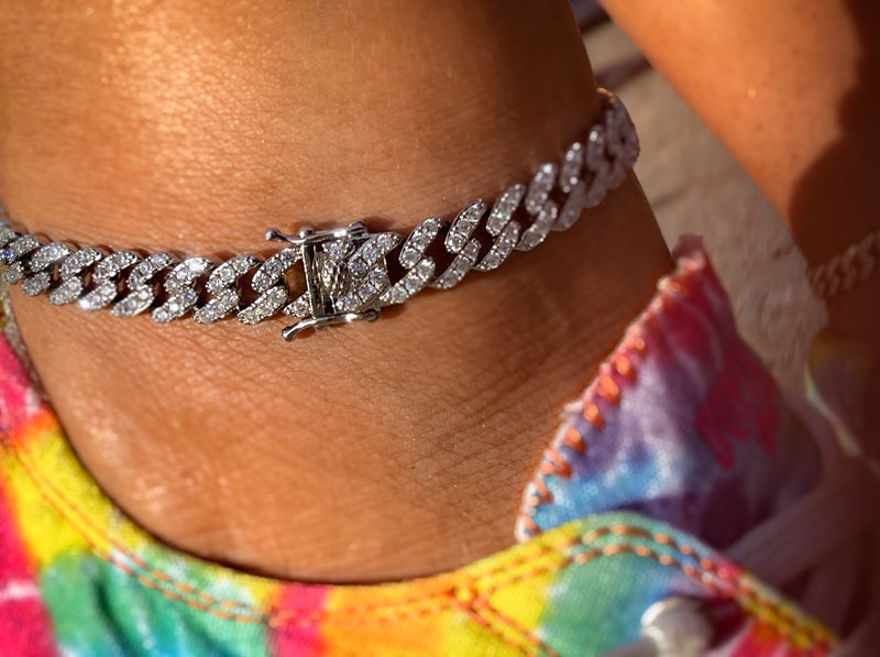 Cuban Bling Anklet