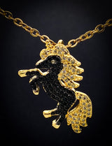 Black Unicorn Necklace